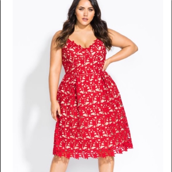 City Chic Dresses & Skirts - City Chic Dress So Fancy crochet dress sz 18 NWT